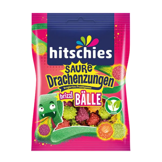 Hitschies Saure Drachenzungen brizzl Bälle 100g